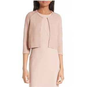 NWT HUGO BOSS Feya Crop Cardigan primrose pink